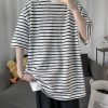 Tシャツ メンズ ユニセックス 半袖 ボーダー カラーバリエーション ロゴ 春夏 4色