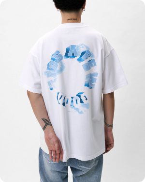 AFGK 新作半袖Tシャツ ロゴ ユニセックス ホワイト