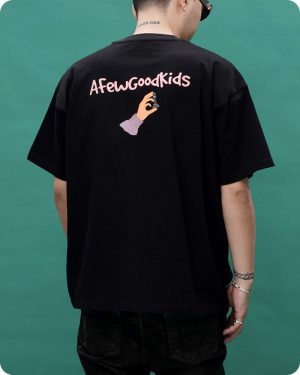 AFGK Tシャツ 半袖 ロゴ シンプル 大人気 プリント ユニセックス 2色